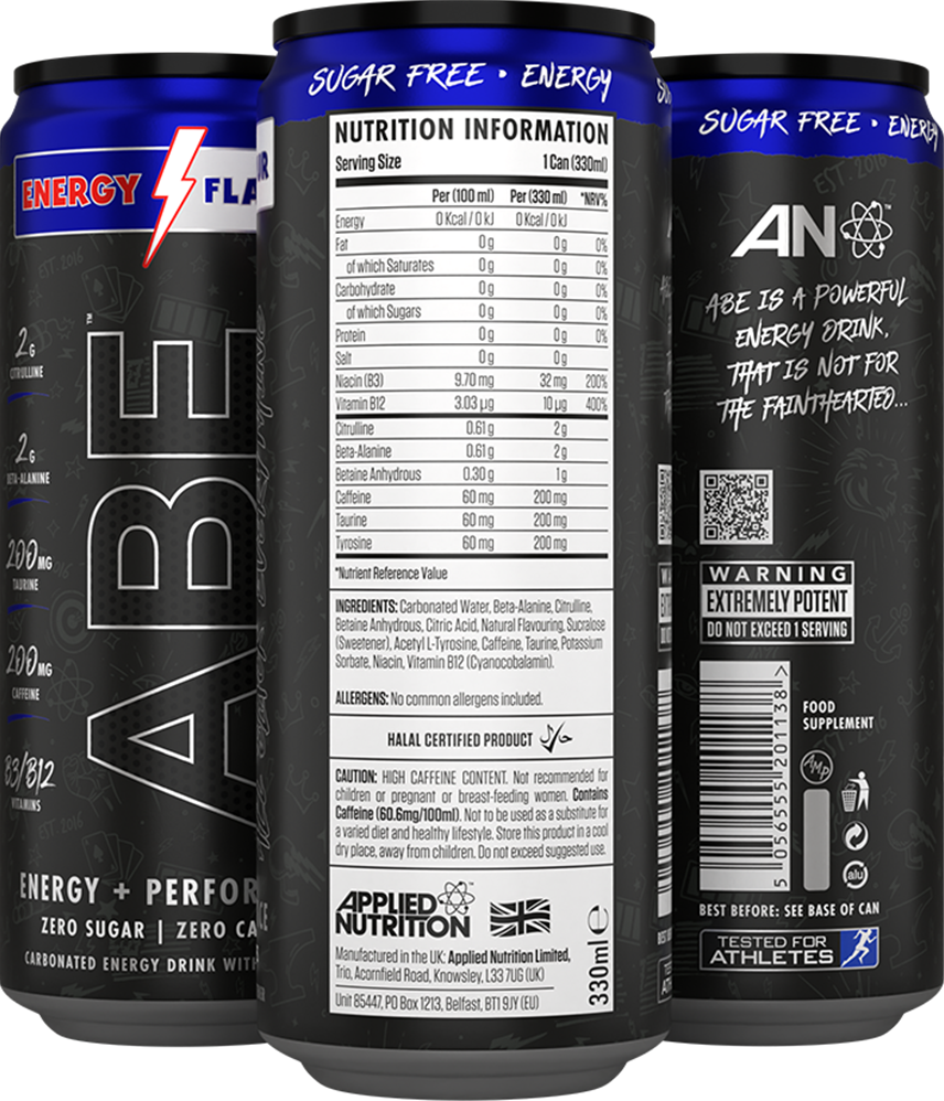 Applied Nutrition ABE Energy & Performance - 12 x 330 ml
