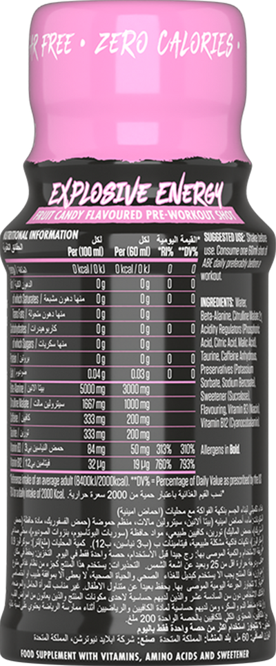 Applied Nutrition ABE Pre-Workout Shot - 12 x 60 ml