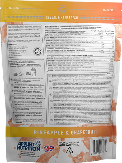 Applied Nutrition Clear Vegan Protein - 600 g