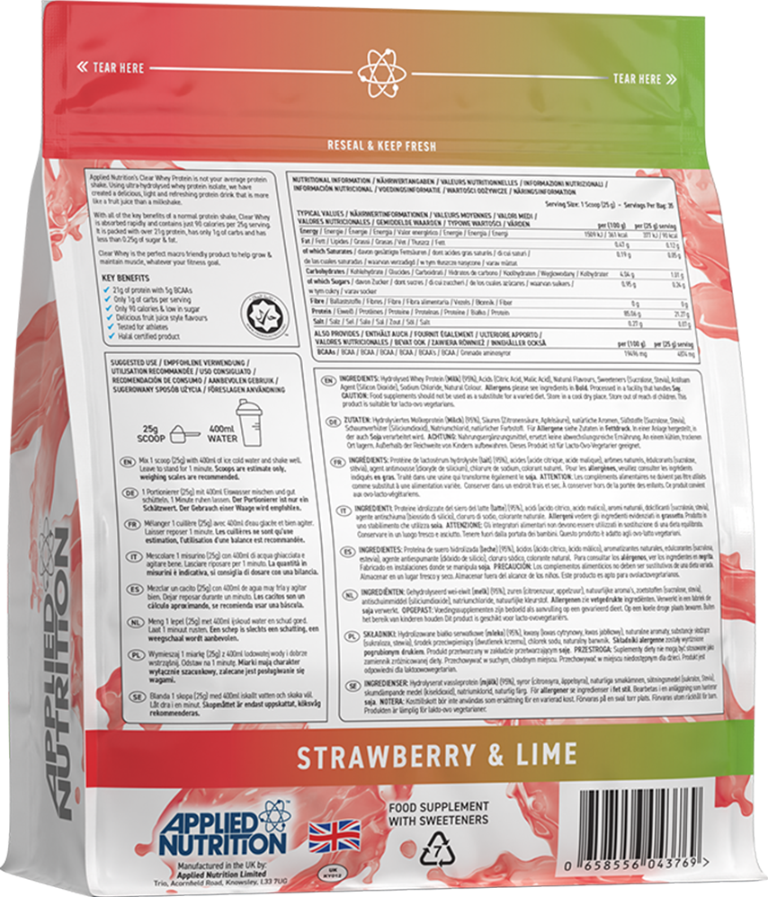 Applied Nutrition Clear Whey Protein - 875 g