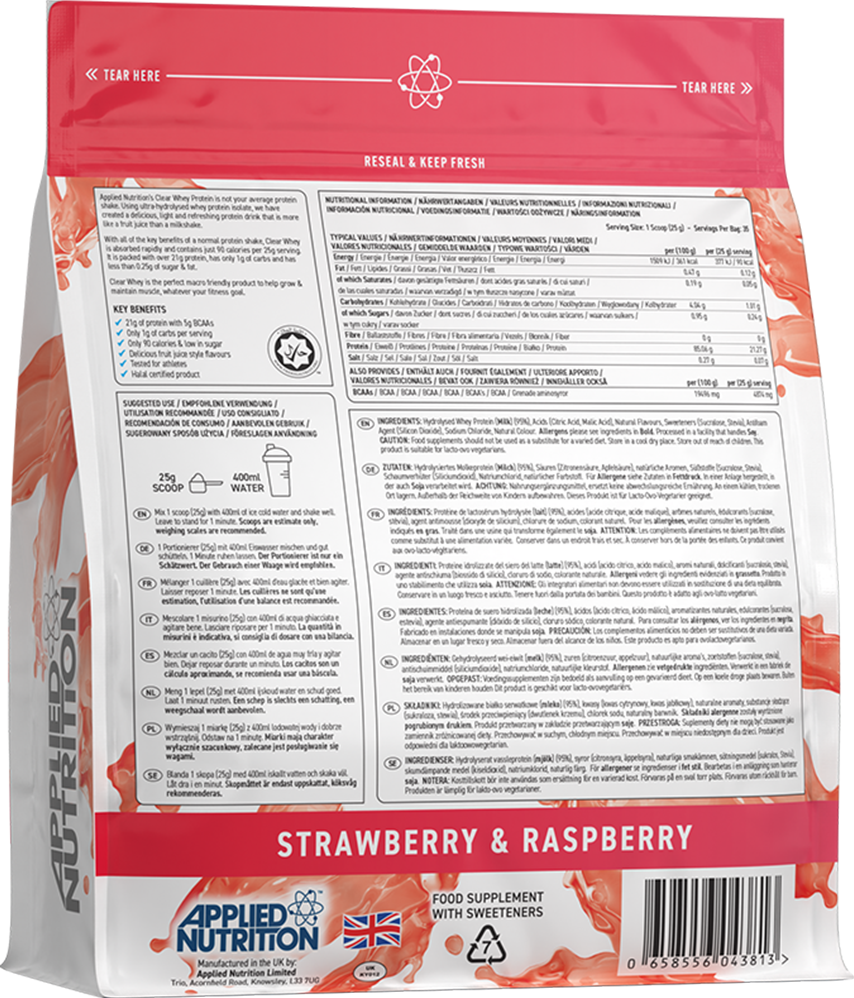 Applied Nutrition Clear Whey Protein - 875 g