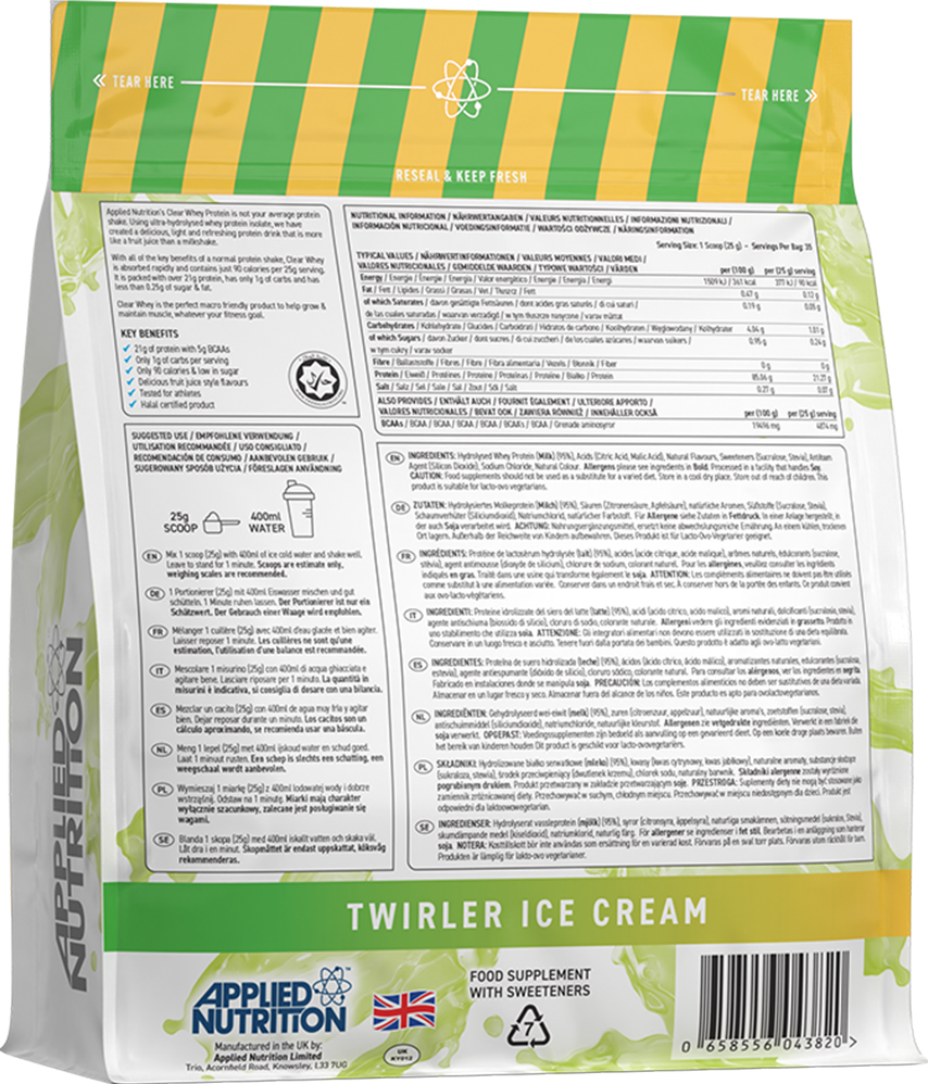 Applied Nutrition Clear Whey Protein - 875 g