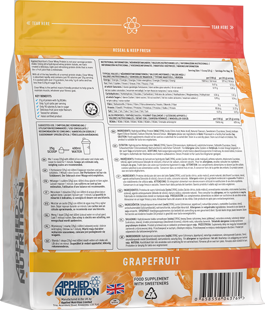 Applied Nutrition Clear Whey Protein - 875 g