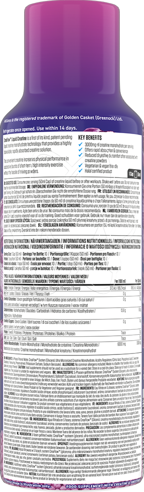 Applied Nutrition CreaFlow Liquid Creatine - 500 ml