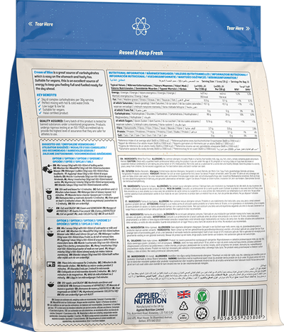 Applied Nutrition Cream of Rice - 1000 g