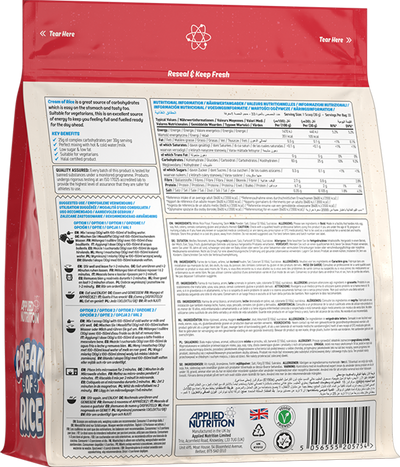 Applied Nutrition Cream of Rice - 1000 g