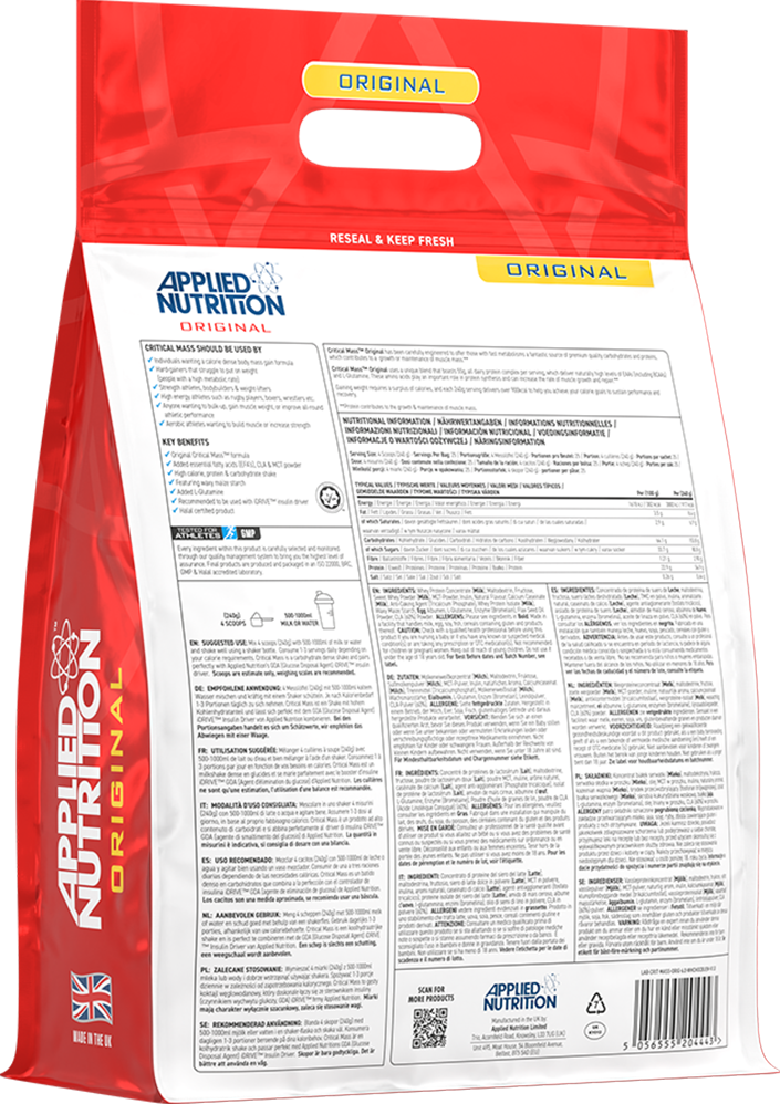 Applied Nutrition Critical Mass Original - 6000 g