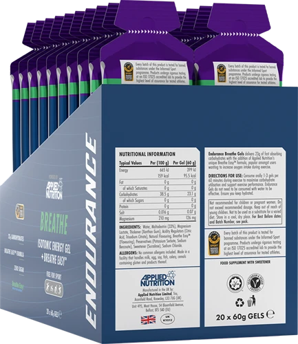 Applied Nutrition Endurance Isotonic Energy Gel Breathe - 20 x 60 ml