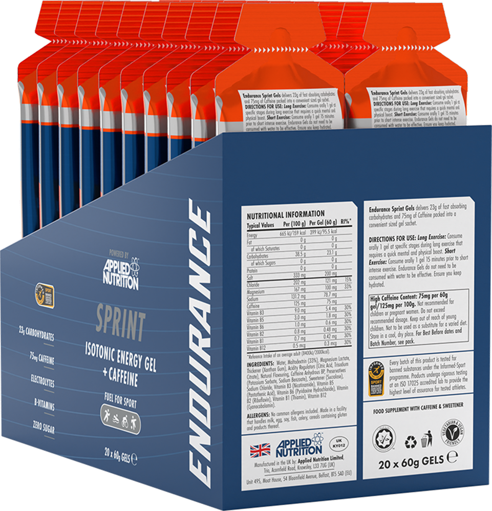 Applied Nutrition Endurance Isotonic Energy Gel Sprint - 20 x 60 ml