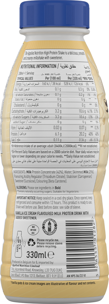 Applied Nutrition High Protein Shake - 8 x 330 ml