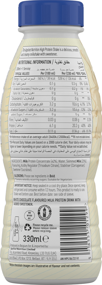 Applied Nutrition High Protein Shake - 8 x 330 ml