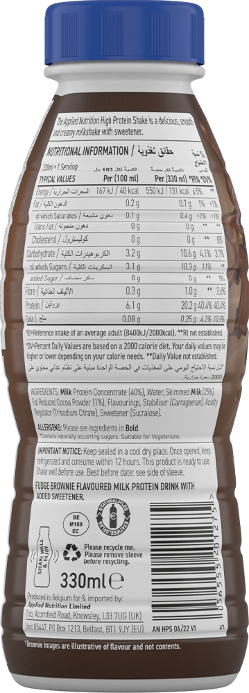 Applied Nutrition High Protein Shake - 8 x 330 ml