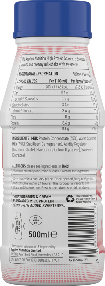 Applied Nutrition High Protein Shake - 8 x 500 ml