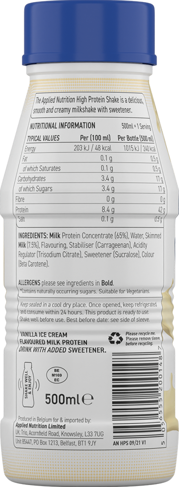 Applied Nutrition High Protein Shake - 8 x 500 ml