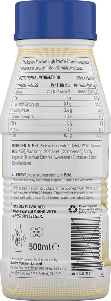 Applied Nutrition High Protein Shake - 8 x 500 ml