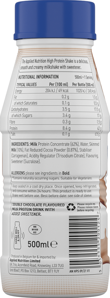 Applied Nutrition High Protein Shake - 8 x 500 ml
