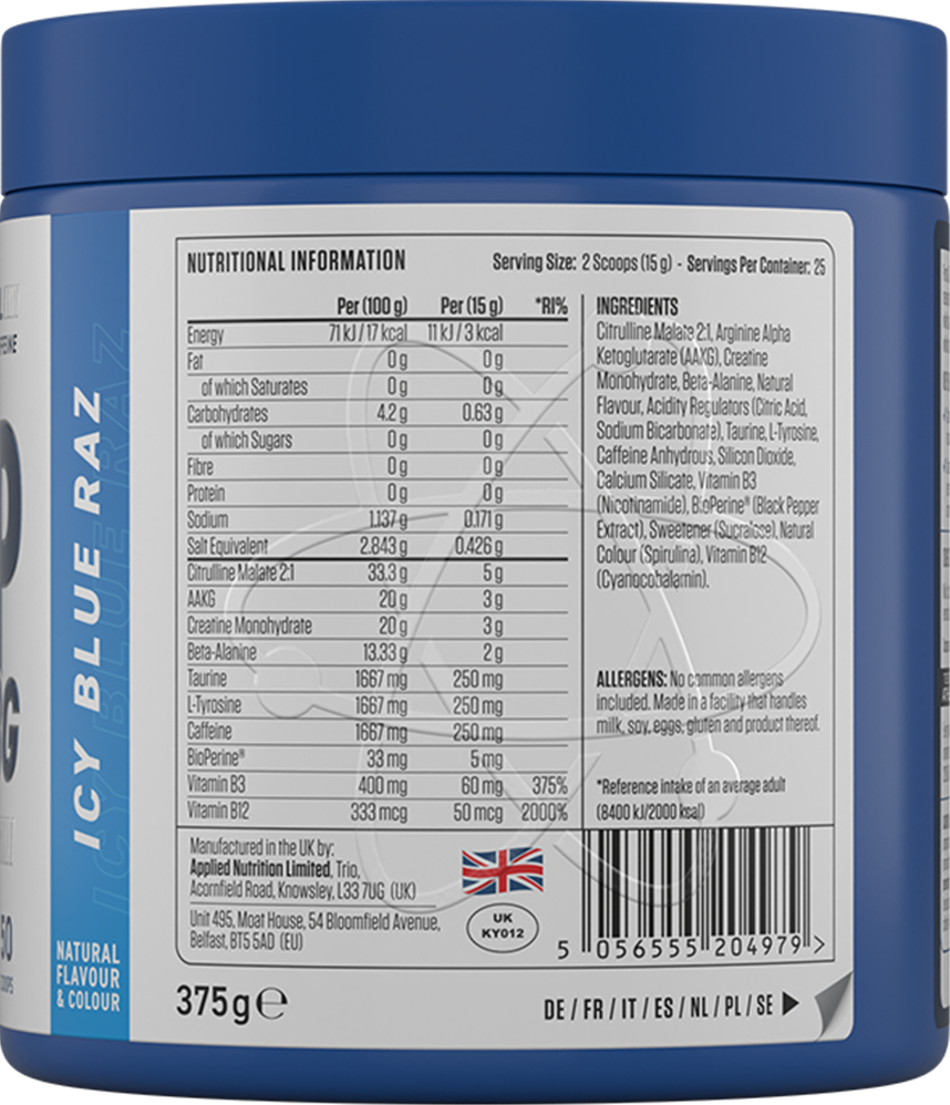 Applied Nutrition Pump 3G Pre-Workout - 375 g