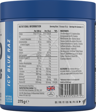 Applied Nutrition Pump 3G Pre-Workout - 375 g