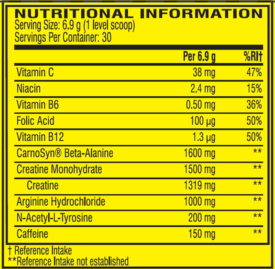 C4 Pre-workout - 30 servings