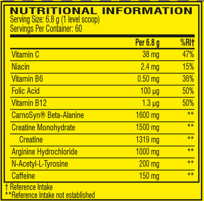 C4 Pre-workout - 60 servings