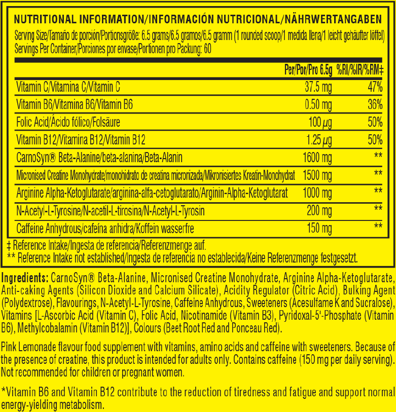 C4 Pre-workout - 60 servings