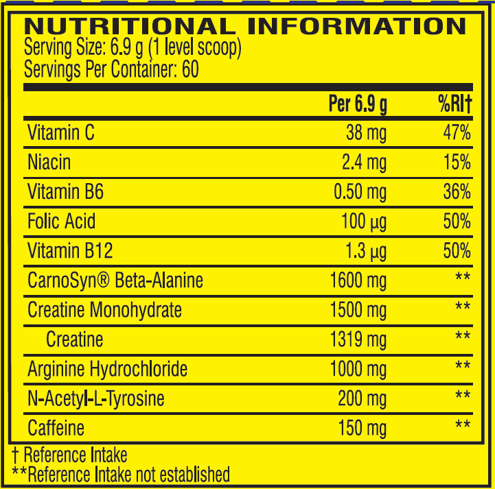 C4 Pre-workout - 60 servings
