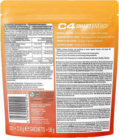 C4 Smart Energy Powder - 20 sachets