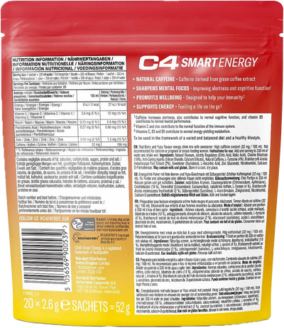 C4 Smart Energy Powder - 20 sachets