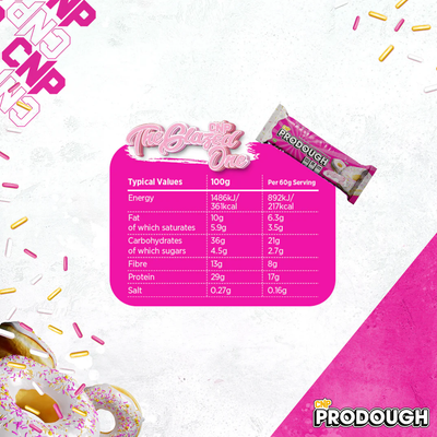 CNP ProDough Doughnut Bars - 12 x 60 g