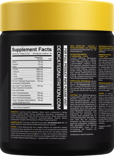Dedicated Nutrition BCAA Sensation - 30 servings