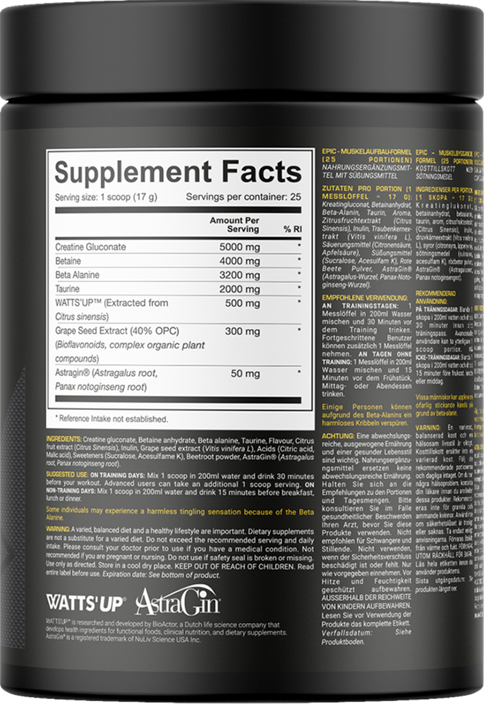 Dedicated Nutrition EPIC - 425 g