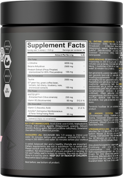 Dedicated Nutrition Unstoppable Pump - 405 g