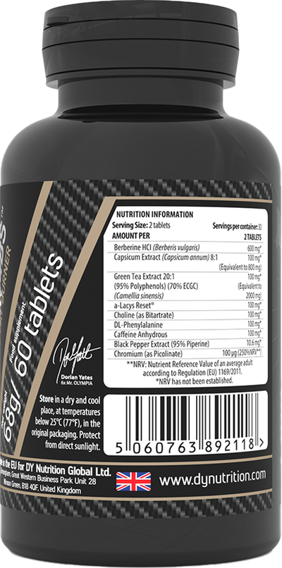 DY Nutrition BlackBombs Fatburner - 60 tabs