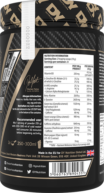 Dorian Yates Nutrition Blood & Guts - 380 g