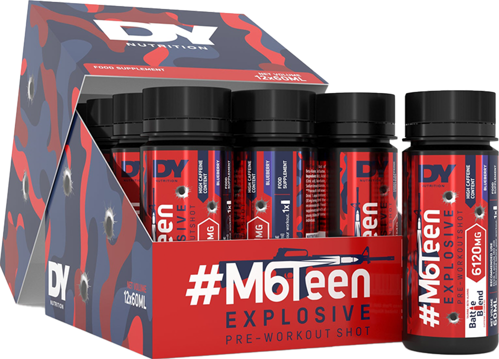 DY Nutrition M6Teen Pre-workout Shots - 12 x 60 ml