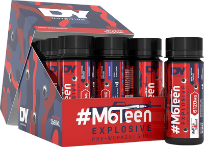 DY Nutrition M6Teen Pre-workout Shots - 12 x 60 ml