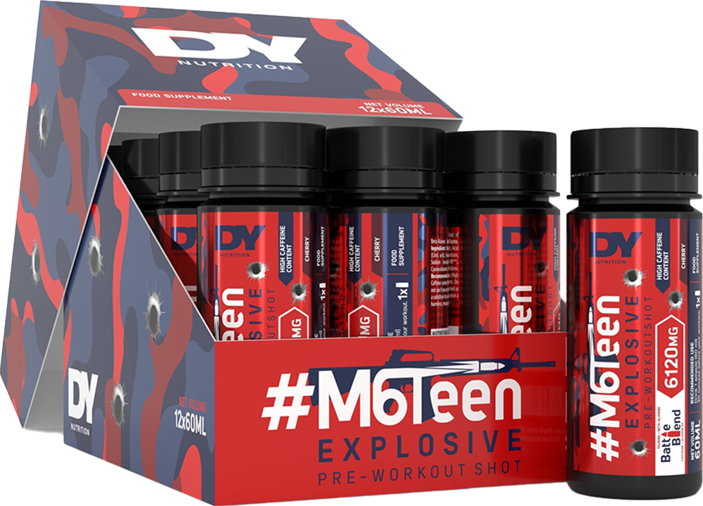 DY Nutrition M6Teen Pre-workout Shots - 12 x 60 ml