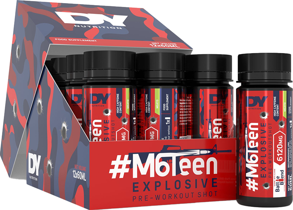 DY Nutrition M6Teen Pre-workout Shots - 12 x 60 ml