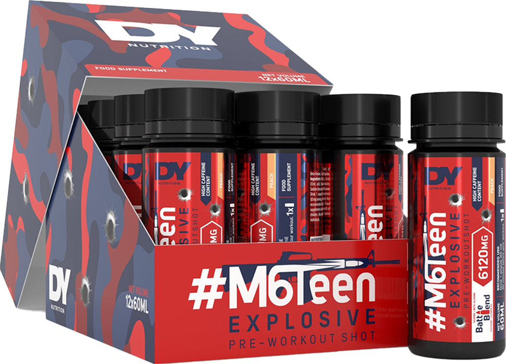 DY Nutrition M6Teen Pre-workout Shots - 12 x 60 ml
