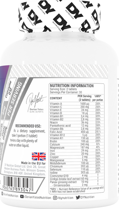 DY Nutrition Multivitamin Complex - 60 tabs
