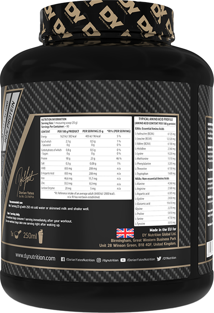 Dorian Yates Nutrition Shadowhey Anabolic Hydrolised Protein - 2270 g