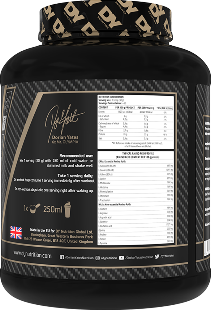 Dorian Yates Nutrition Shadowhey - 2000 g