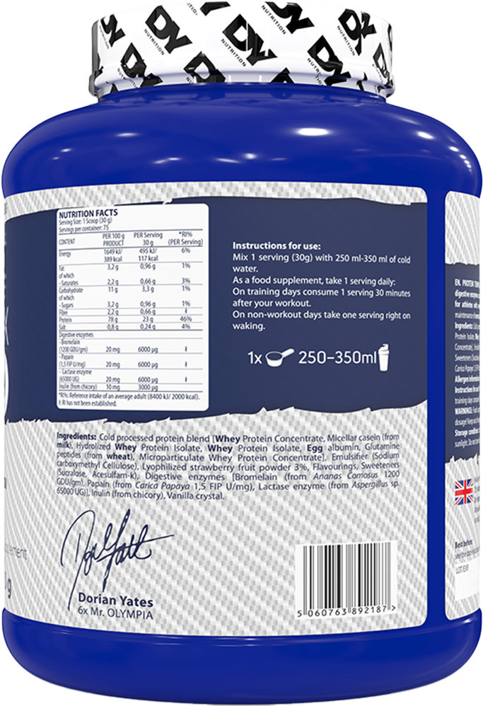 Dorian Yates Nutrition Whey Complex Tempro - 2270 g