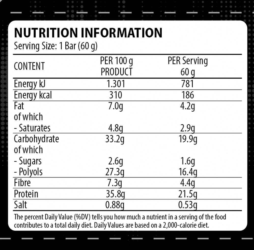 Dorian Yates Nutrition Whey Protein Bar - 12 x 60 g