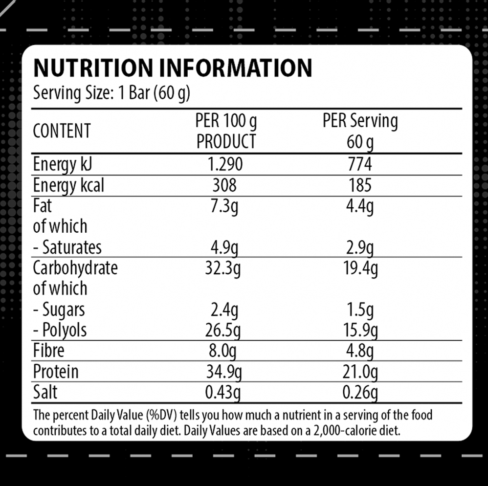 Dorian Yates Nutrition Whey Protein Bar - 12 x 60 g