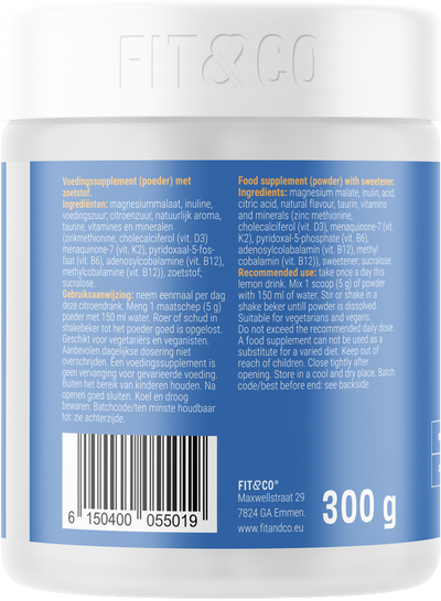Fit & Co Sport Fit Magnesium with Vitamins - 300 g
