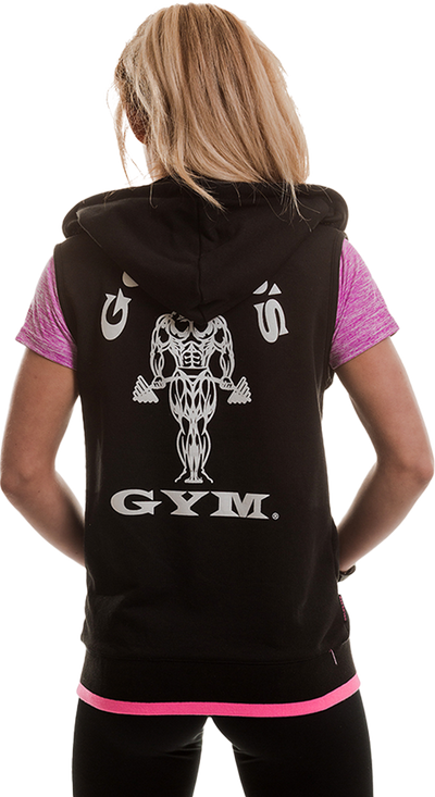 Golds Gym Ladies Sleeveless Hoodie
