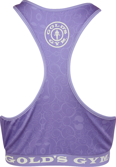 GGLTOP046 Golds Gym Ladies Crop Top - Lilac