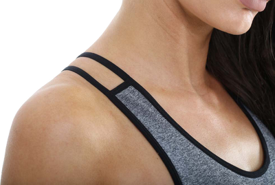 Golds Gym Ladies Seamless Top - Grey