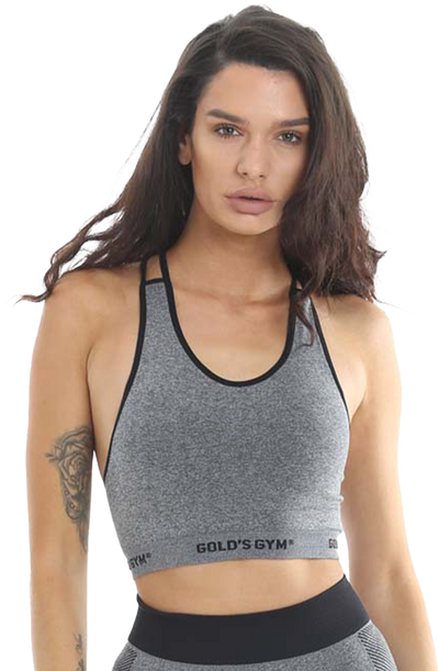Golds Gym Ladies Seamless Top - Grey